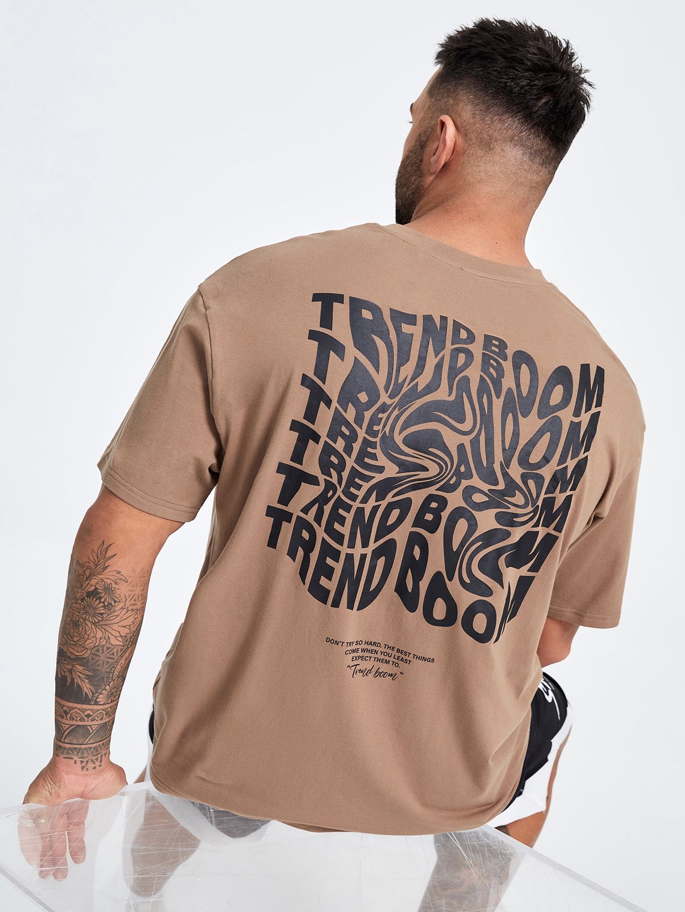 Men’s Trend Boom Printed Oversized T-Shirt