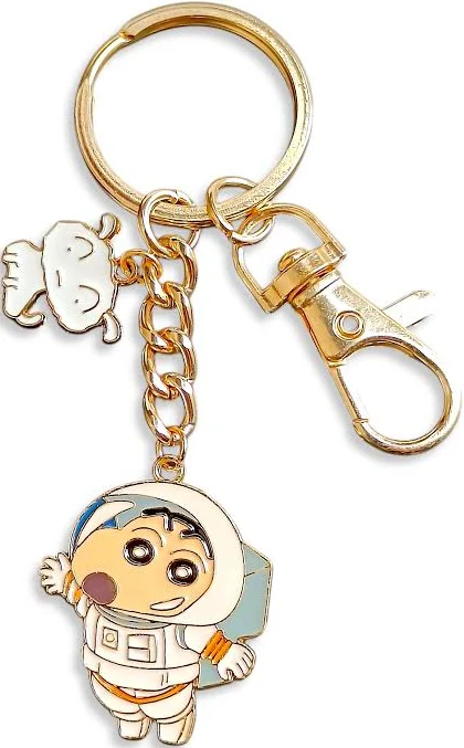 Cute Cartoon Boy Metal Keychain
